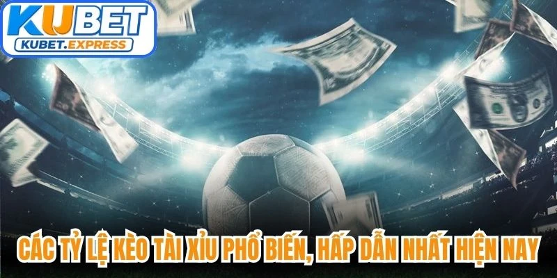 Các tỷ lệ kèo tài xỉu phổ biến, hấp dẫn nhất hiện nay